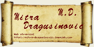 Mitra Dragušinović vizit kartica